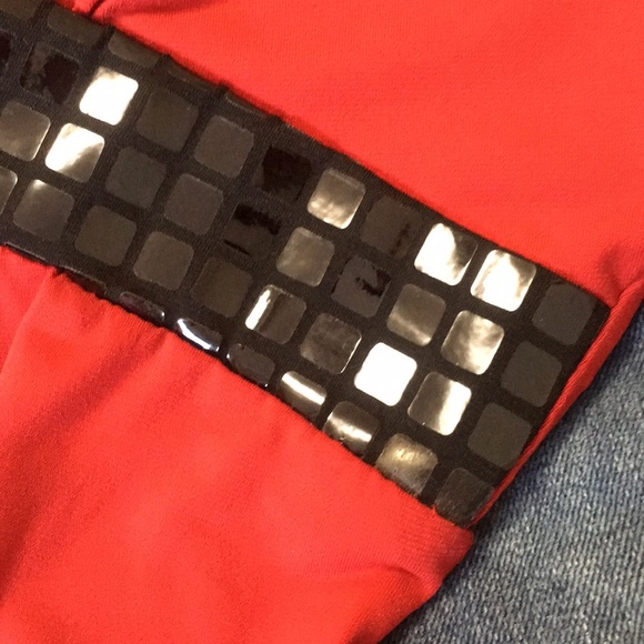 {Byer California} Flowy RED Party Dress Medium - Picture 7 of 8